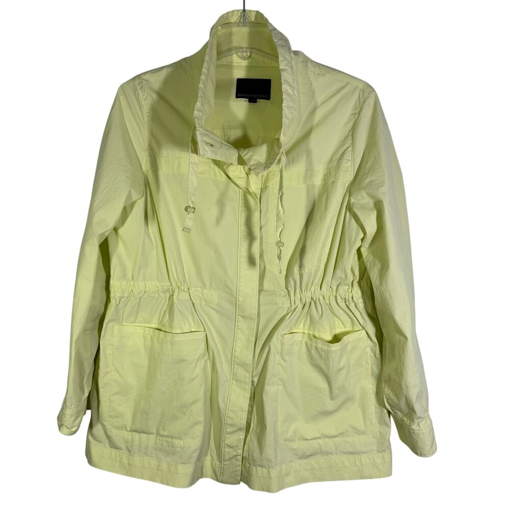 Banana Republic Lightweight Jacket - Women's M - Yellow Full Zip